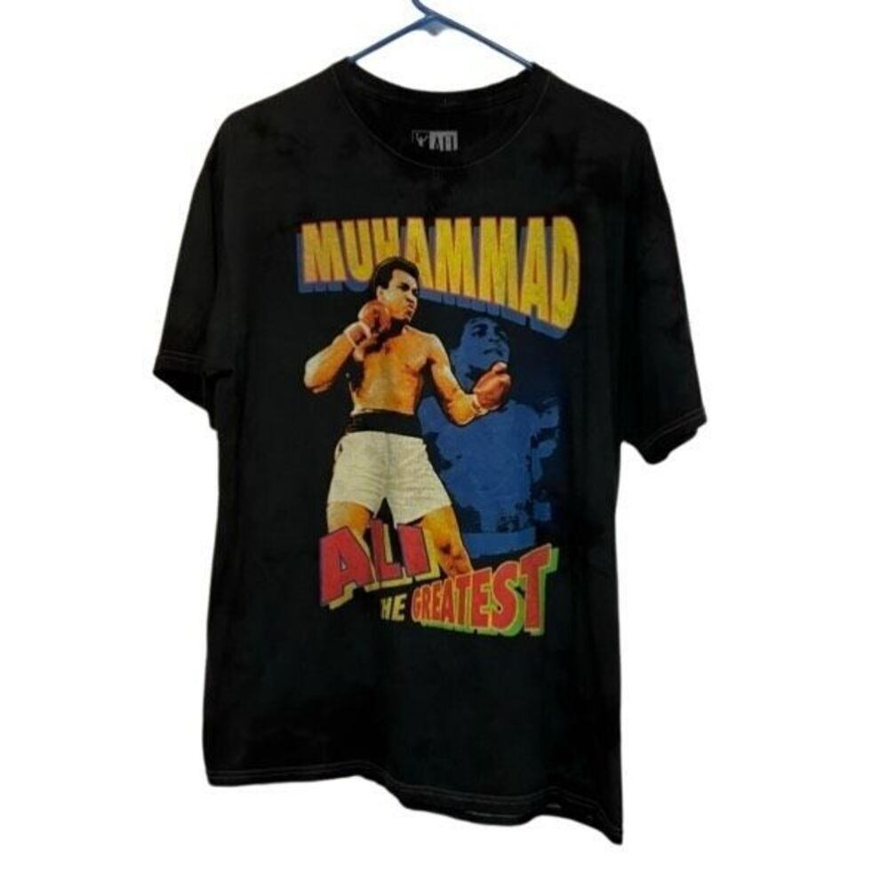Muhammad Ali The Greatest Size Large Black Tie-Dye T-Shirt